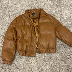 forever 21 leather bomber jacket